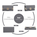 Miss Lulu WOMEN'S purse Long Wallet with zipper PU leather Card hand fan keys Holder Phone Case