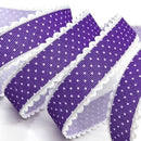 2cm 5Yards Dots Printed Embossed Ribbon For Handwork DIY Craft Bows Scrapbook Easter Wedding Christmas Deco Gift Floral Packing