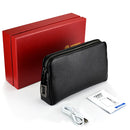 Men's Fingerprint Lock Bags for men Leather Hand Bag Male Long Money Wallets Mobile Phone Pouch Men Messenger Bag Anti-Theft