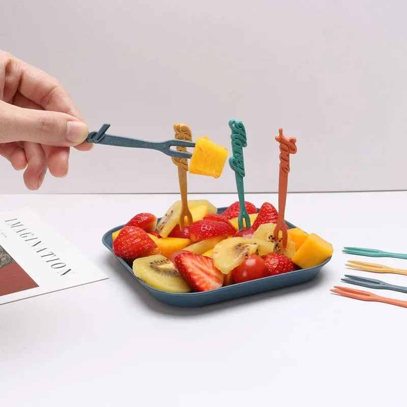 48pcs Plate Sets Wheat Straw Eco-Friendly Ramen Bowl Tableware Dinner Dishes Set Camping Tableware Set With Knife Fork Spoon