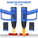 2000W Electric Heat Gun Hot Air Gun, 300℃ and 600℃, 300-500L/Min, 3 Nozzles, 1.5s Heating, for Stripping Shrinking Varnish
