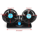 Ventilador Automotivo Duplo Com Ajuste P/ Carro Caminhão 12v