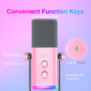 FIFINE USB/XLR Dynamic Microphone with RGB Control/Headphone Jack/Mute,MIC for PC Gaming YouTube Live-Streaming AmpliGame-AM8P