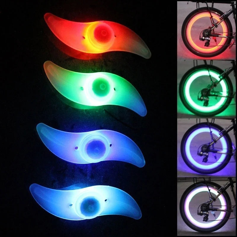 Bike Accessories Led Bicycle Wheel Spoke Light Tire Bright Lamp Cycle Firefly Hotwheels Flash Light Lighting Bycicle Light