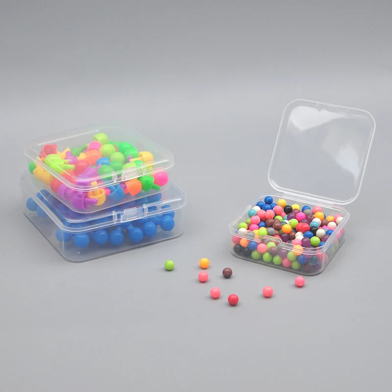 12 small transparent storage boxes for small items, easy to carry small accessories, hardware, small parts, and accessories