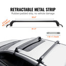 SucceBuy 155lbs Universal Roof Rack Cross Bars Aluminum Roof Rack Crossbars Adjustable Roof Crossbars with Lock for SUV & Vans