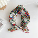 Approx 55cm Cotton Linen Square Scarf Neckerchief Spring Autumn Scarves Neck Scarf Turban Bandanas Headband Decoration for Women