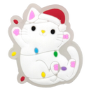 1-5PCS New Christmas LED Shoe Charms,Cute Santa Claus Cat & Dog Pin Accessories for Sandals,Shoe Clogs Buckle Christmas Gifts