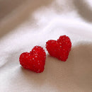 Valentine's Day Style Acrylic Shiny Retro Red Crystal Sweet Ladies Party Party Earrings