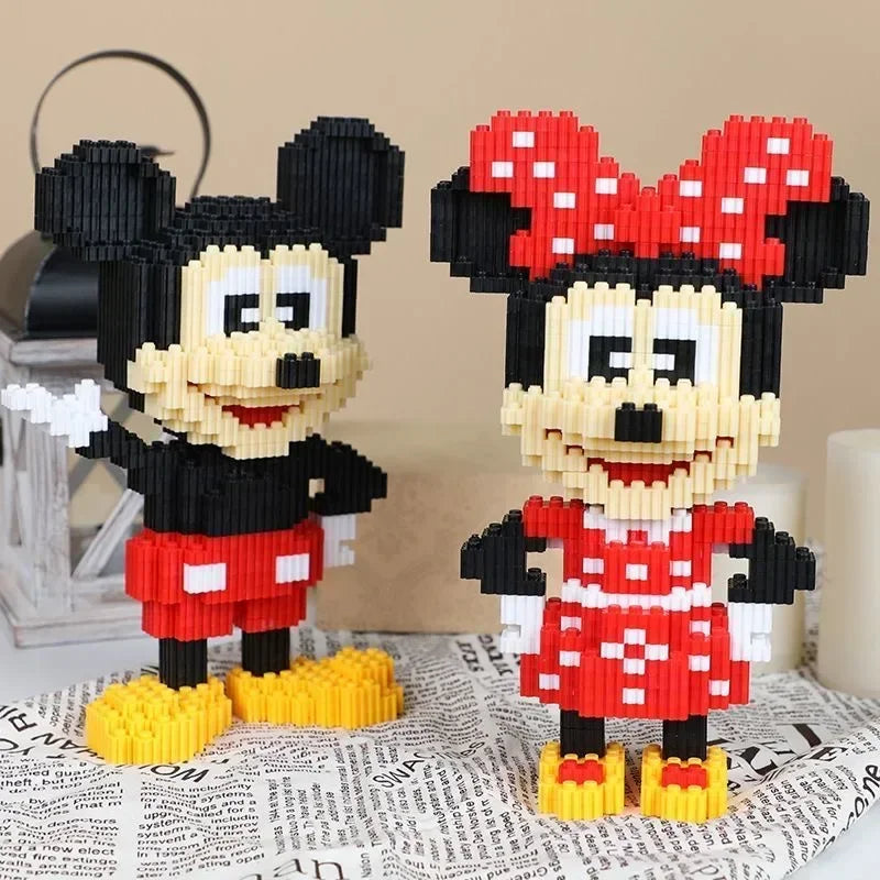 Disney 1500pcs Mickey Mouse Blocks Toy Small Particle Mini Diamond Puzzle Building Blocks Toy for Children As A Gift for Adults
