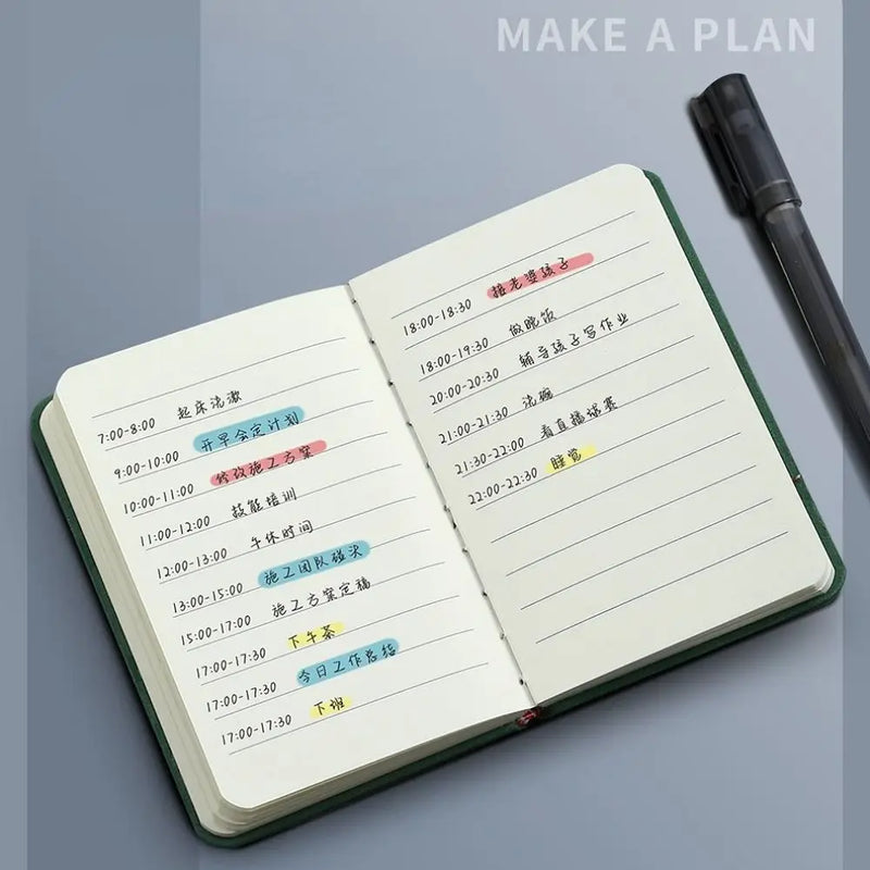 A7 Mini Notebook Portable Pocket Notepad Memo Diary Planner Agenda Organizer Office School Stationery