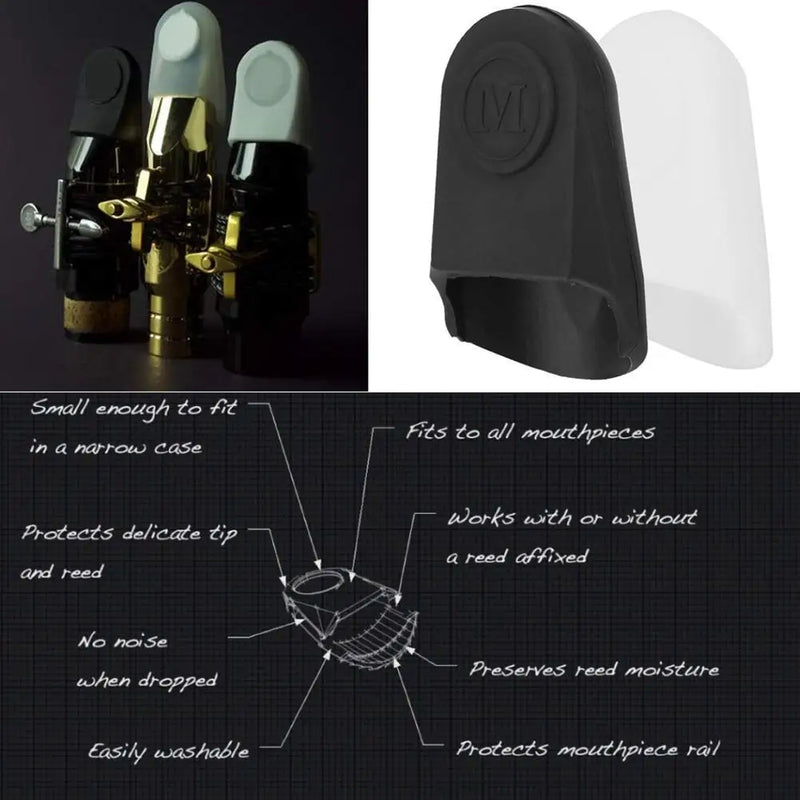 Rubber Mouthpiece Cap Clarinet Saxophone Protective Cover for Alto Tenor Soprano Sax Dropship