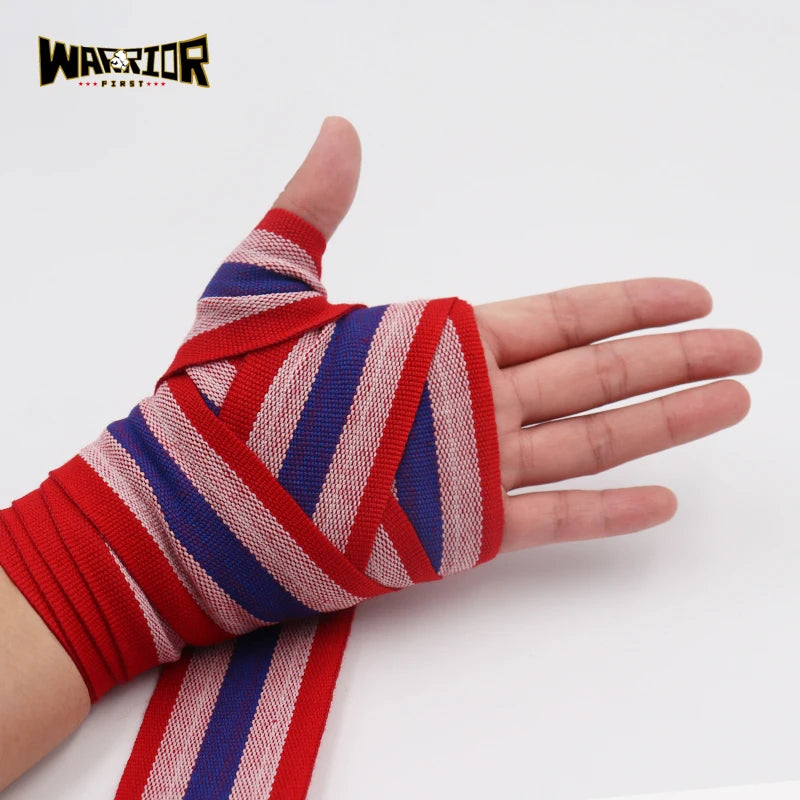 2pcs/pack 3M/5M Length 5cm Width Boxing Hand Wraps MMA Muay Thai Kick Boxing Handwraps For Training Bandage Colorful Stripe