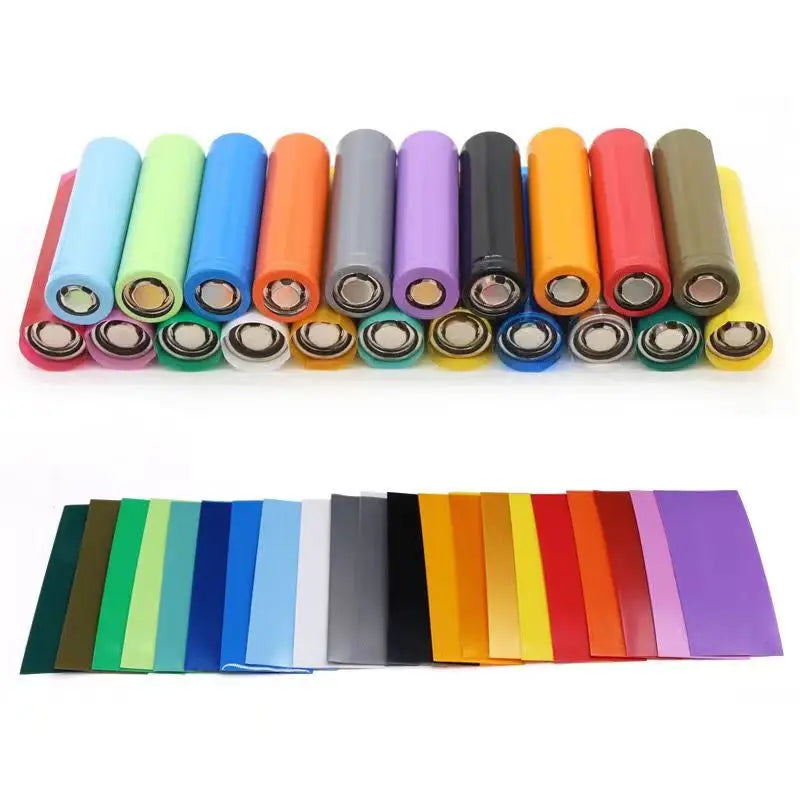 18650 PVC Lipo Battery Wrap Heat Shrink Tube Precut Width 29.5mm x 72mm Insulated Film Protect Case Pack Sleeving Batteries Wrap