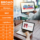 SCULPFUN S9 Laser Machine 90W CO2 Laser Effect Engraving Cutting Tool High Accuracy 410x420mm Carving Quick Assembly