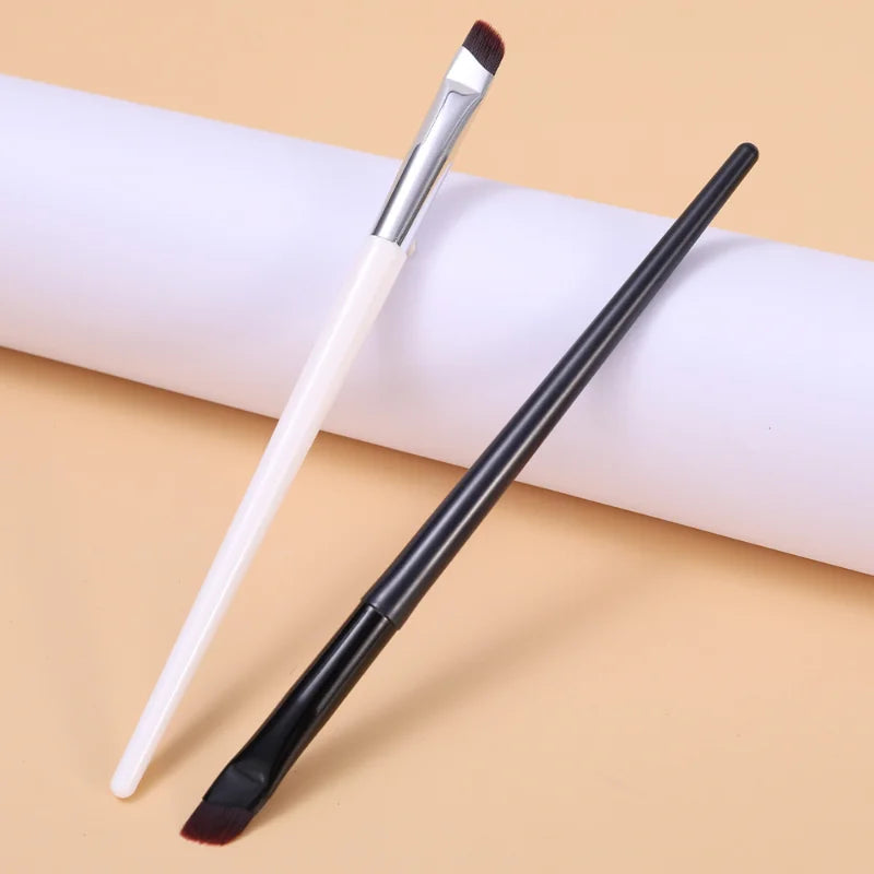 Angled Eyeliner Makeup Brushes Professional Thin Flat Portable Eye Liner Eyebrow Contour Brush Soft Eye Make Up Cosmetic Tools