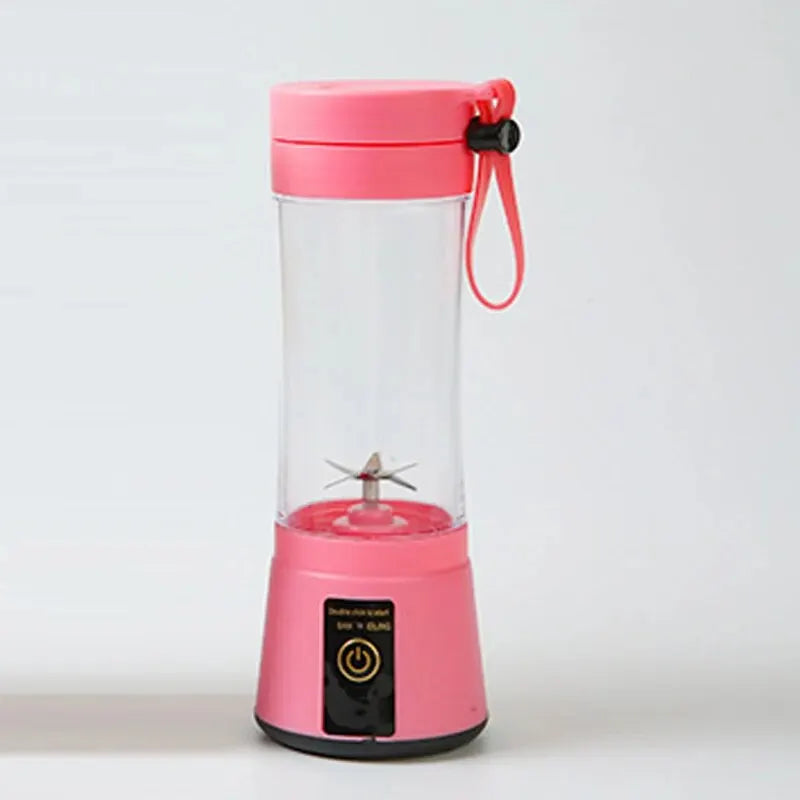 Electric Mini Portable Whirlwind Juice Cup Personal Electric Mini Bottle Household USB 6 Blade Juicer in Summer.