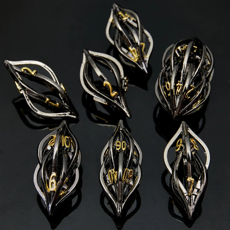 D&D Dice Set Role Playing Dice DND Handcrafted Sharp Dice Chessboard Game Accessories D20, D12, D10, D8, D6, D4 Christmas Gifts