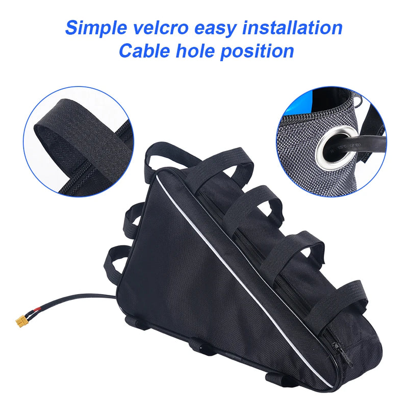 Original Ebike Battery 52V 48V Triangle Lithium Battery Hard Case Pack For 350W 500W 750W 1000W 1500W 2000W 3000W
