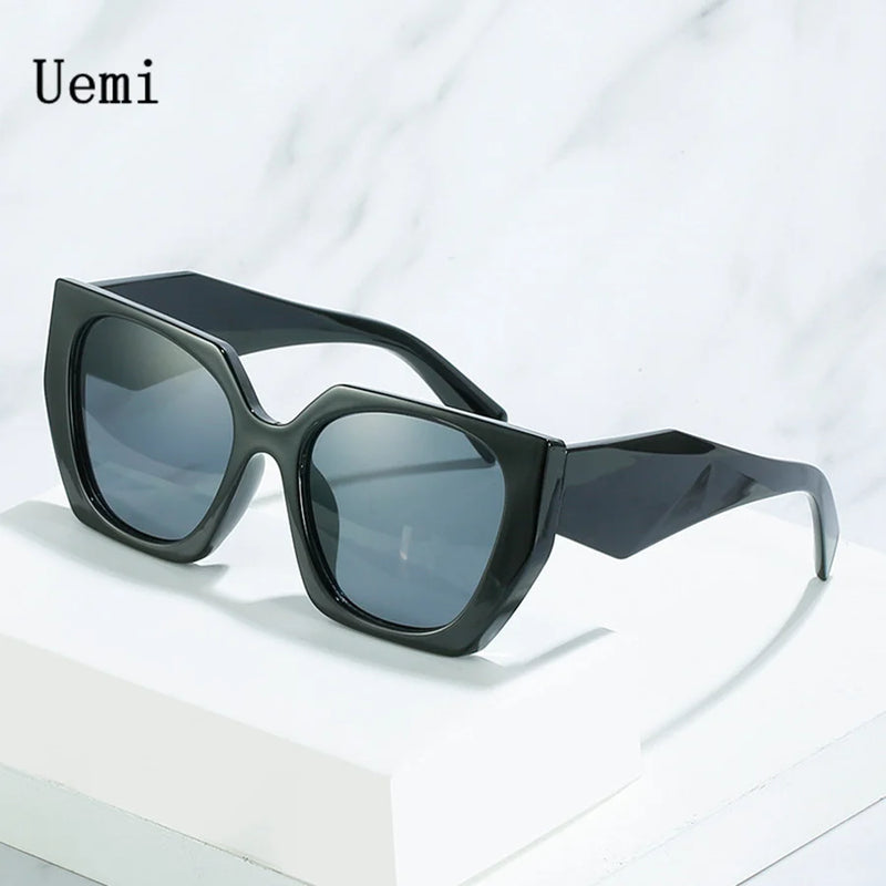 New Retro Designer Oversized Square Sunglasses For Women Men Luxury Brand Fashion Sun Glasses Ins Trending Ladies Shades UV400