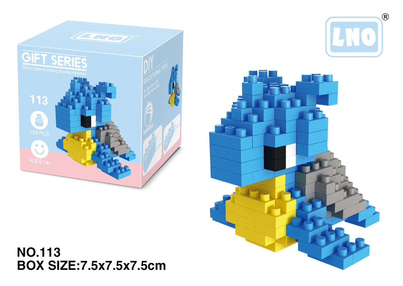 Pokemon Small Blocks Nanoblock Charizard Kyogre Groudon Rayquaza Model Education Graphics Toys for Kids Birthday Gift Toys