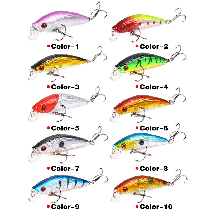 1Pc Minnow Fishing Lure Swim Hard Fishing Bait 7cm 8.5g Artificial Bait Wobbler Crankbait Carp Bass Fishing Tackle