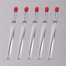 Soft Silicone Applicator Sticks Nail Powder Applying Manicure Brush Tools Washable Nail Art Silicone Pen For Uv Gel Polish