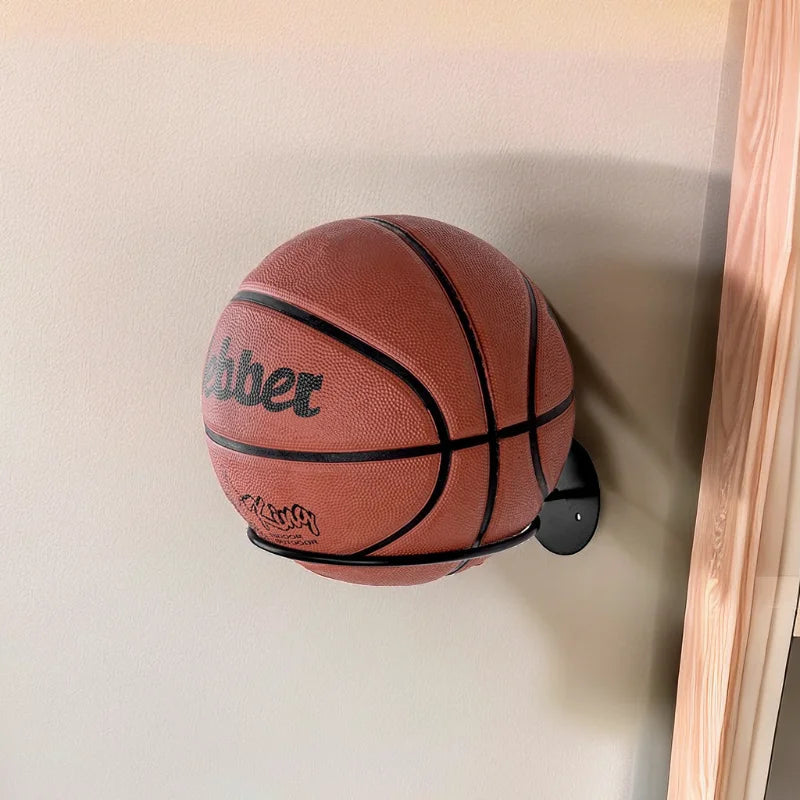 Wall Mounted Basketball Rack Wrought Iron Football Storage Rack Frame Placement Household Ball Rack Does Not Take Up Space