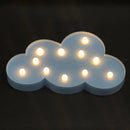 Kids Room Decor Cloud Star Moon LED Night Light Baby Children Bedroom Rainbow Cloud Christmas Night Light Wedding Decoration