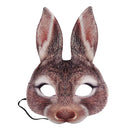 Half Face Rabbit Mask Adult Halloween Animal Head Masks Party Cosplay Mask Easter Carnival Masquerade Accessories Shooting Props