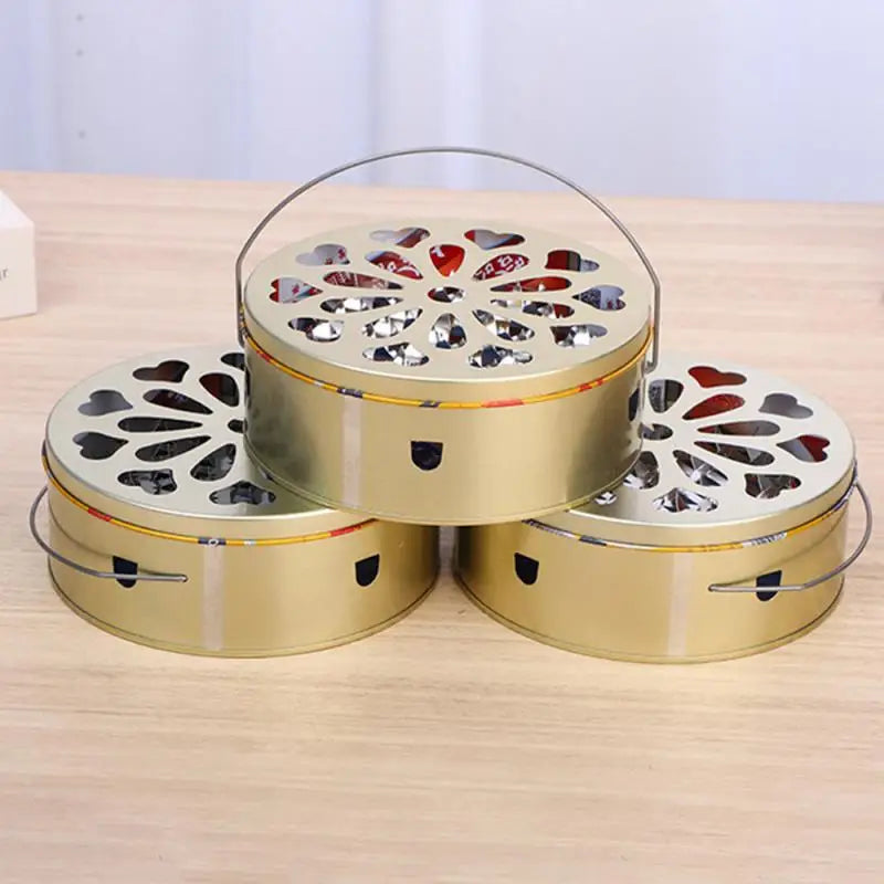 1PCS Portable Mosquito Coil Tray Holder Home Insect Repellent Anti-fire Sandalwood Incense Burner Box Anti-Mosquito Supplies