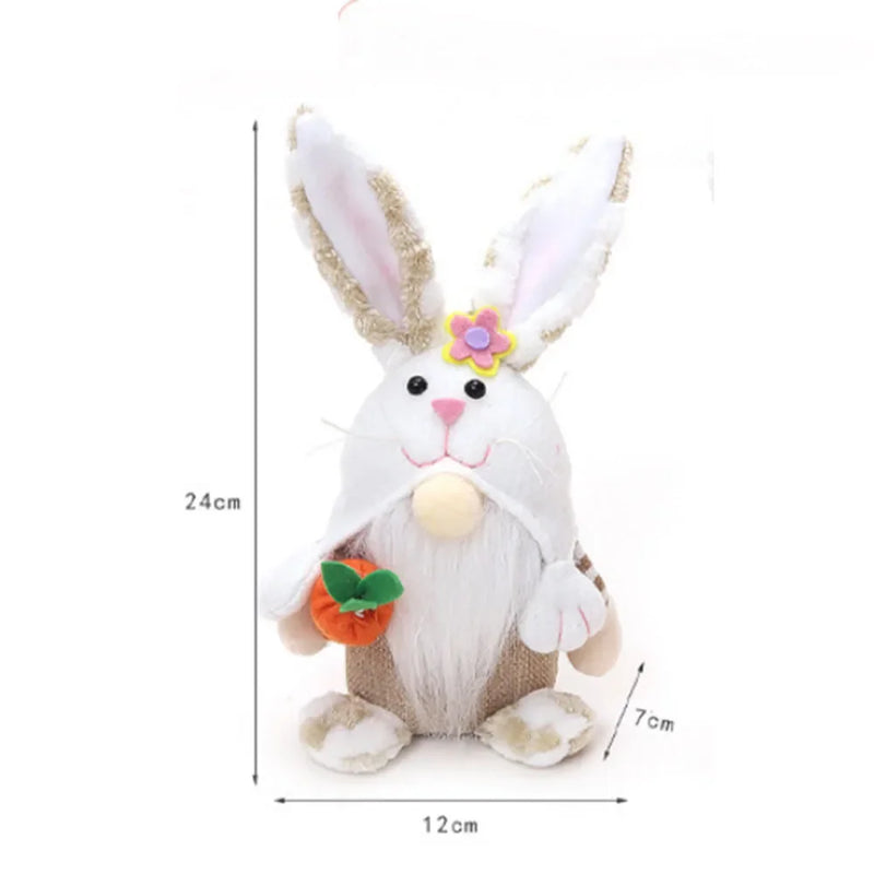 Easter Faceless Gnome Rabbit Doll Cartoon Home Easter Ornament Bunny Doll Easter Party Gifts