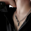 Vnox Stylish Black Stone Choker Necklaces for Men Women, Double Layers Chain Collar,Valentine's Father's Day Birthday Party Gift