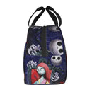 Custom Halloween Insulated Lunch Bag The Nightmare Before Christmas Portable Thermal Cooler Lunch Box Container Tote Bags