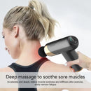 LCD Display Massage Gun Portable Percussion Massager For Neck Body Deep Tissue Muscle Relaxation Pain Relief Fitness