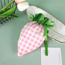 1Pc/10Pcs Easter Carrot Gift Bags Velvet Carrot Drawstring Bags Easter Candy Cookie Packaging for Kids Easter Decoration 2024