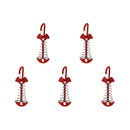 1/5Pcs Adjustable Plank Floor Spring Fishbone Anchor Tent Pegs Buckle Outdoor Awning Deck Stakes Fixed Nails Camping Tent Hooks