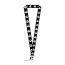 The Nightmare Before Christmas Jack Sally Lanyards Keychain Card Badge Holder ID Credit Card Pass Hang Rope Halloween Gift
