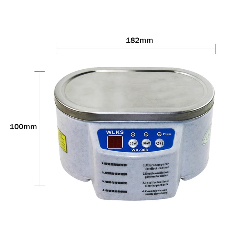 Digital Ultrasonic Cleaner Bath For Jewelry Parts Glasses Manicure Stones Cutters Dental Razor Ultrasound Cleaner Machine