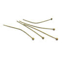 200PCS Length 14MM to 50MM thickness 0.5MM or 0.7MM Brass Ball Pins Connect Beads Pins Diy Jewelry Findings Accessories