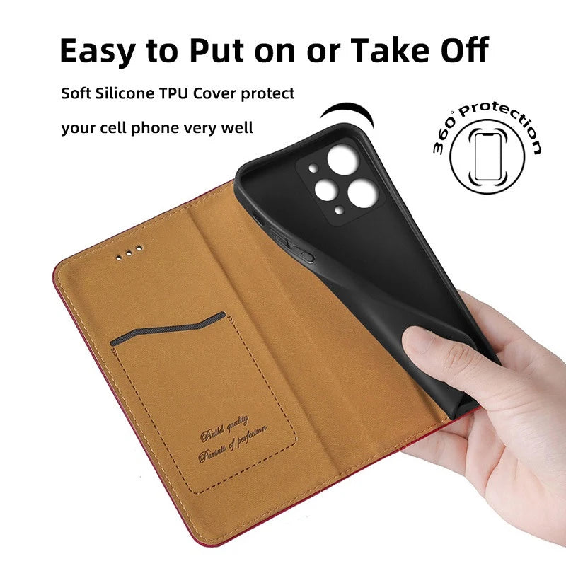 Case For Xiaomi Redmi 12 Case celular Magnet Flip Leather Cover Etui Redmi 12 Global Version Redmi12 Phone Case Redmi 12 4G 5G