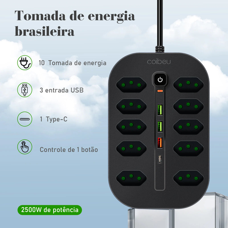 Extension socket, line filter, USB socket, outlet, outlet, outlet, power outlet recuas, power outlet ruler