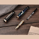 New HongDian Hand-Drawing Fountain Pen Blue Magpie Nib Fountain-Pens Gift Office Business Writing Stationery Supply