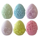 Easter Day Gift Egg Candle Making Silicone Mold Festival Embossed Butterfly Eggs Resin Epoxy Mould Sunflower Rose Soap Wax Tools