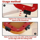 2Pcs Woodworking Router Round Corner Radius Template Aluminum Alloy Radius Jig Router Template Positioning Jig for R10 to R50