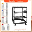 SucceBuy Open Frame Server Rack 12U/15U/20U Floor Standing or Wall Mounted with Adjustable Depth for Microdata Center Office Use