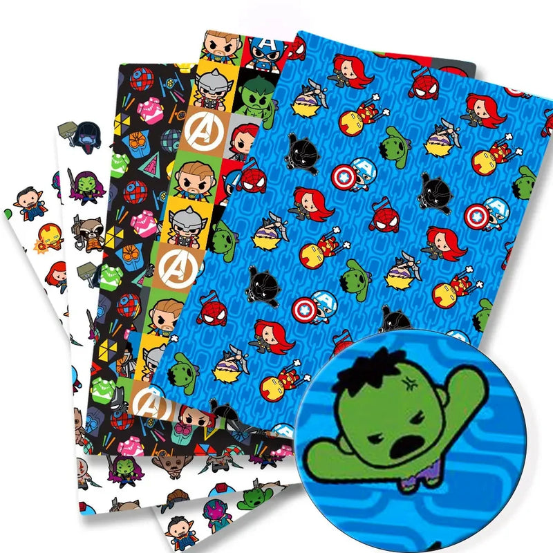 50*140cm Disney Cartoon Superhero Print Cotton Fabric Material Patchwork Sewing Fabrics Quilt Needlework Diy Baby Cloth Material