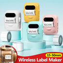 Wireless Label Printer P50 Inkless Bluetooth Thermal Label Maker Adhesive Label Sticker Machine DIY Pattern Barcode QR Code Tape