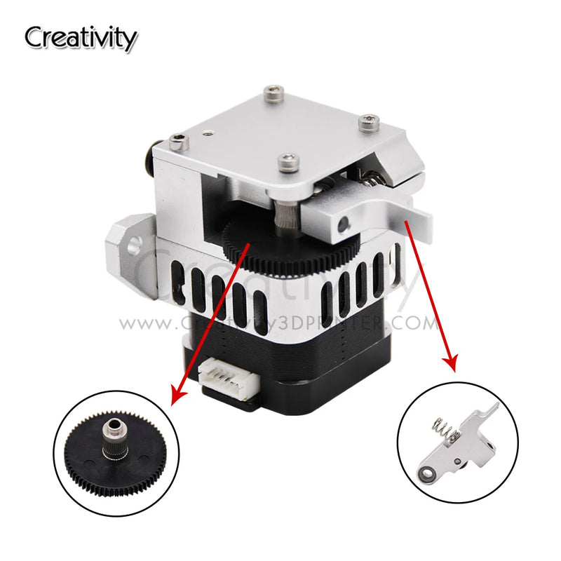Upgraded Titan Aero Metal Extruder Idler Arm CNC Gear with 66 Teeth 1.75mm Prusa i3 Sidewinder X1 X2 Genius Extruder Parts