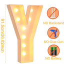 91.5CM DIY Name Giant Led Light Letter Frame Box Wedding Valentine's Day Party Decoration Anniversary Baby Shower Birthday Decor